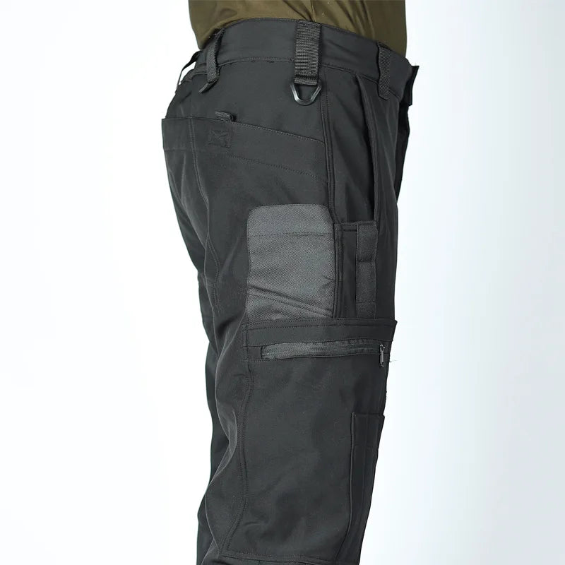Herren Taktische Fleece Softshell Cargohose Multipocket Outdoor Wandern Sport Militär Warm Herbst Winter Arbeit – Premium Tactical Hose Allrounder | Outdoor Mode Premium Herren