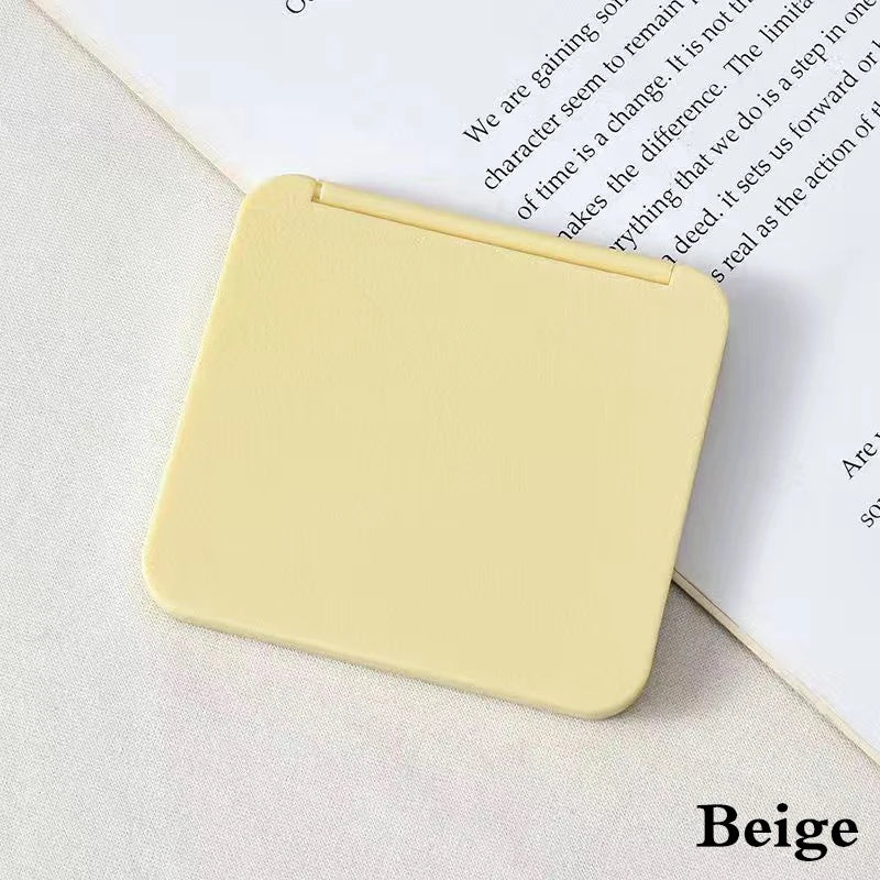 Miroir Maquillage Double Face Carré Portable – Mini Miroir de Poche Compact | Cadeau Fille Multicolore