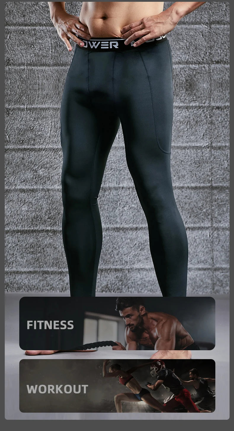 Herren Kompressionsleggings Gym Fitness Laufen Yoga Jogging Skinny Dry Fit Eng Anliegende Sporthose Bequem Leistungsstark Zeitlos – Premium Kompressionsleggings Gym Fitness Laufen Yoga Dry Fit | Herren Sport Kompressionsmode Premium