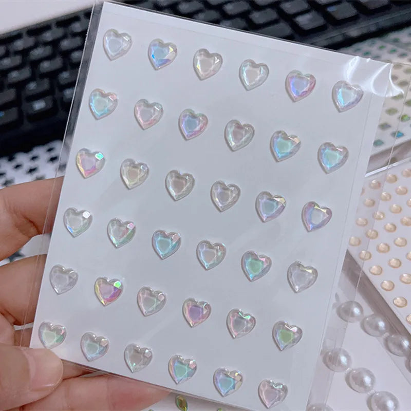 Stickers Strass Visage Jetables – Diamants Acryliques Crystal Larme & Yeux | Maquillage Scène & Festival
