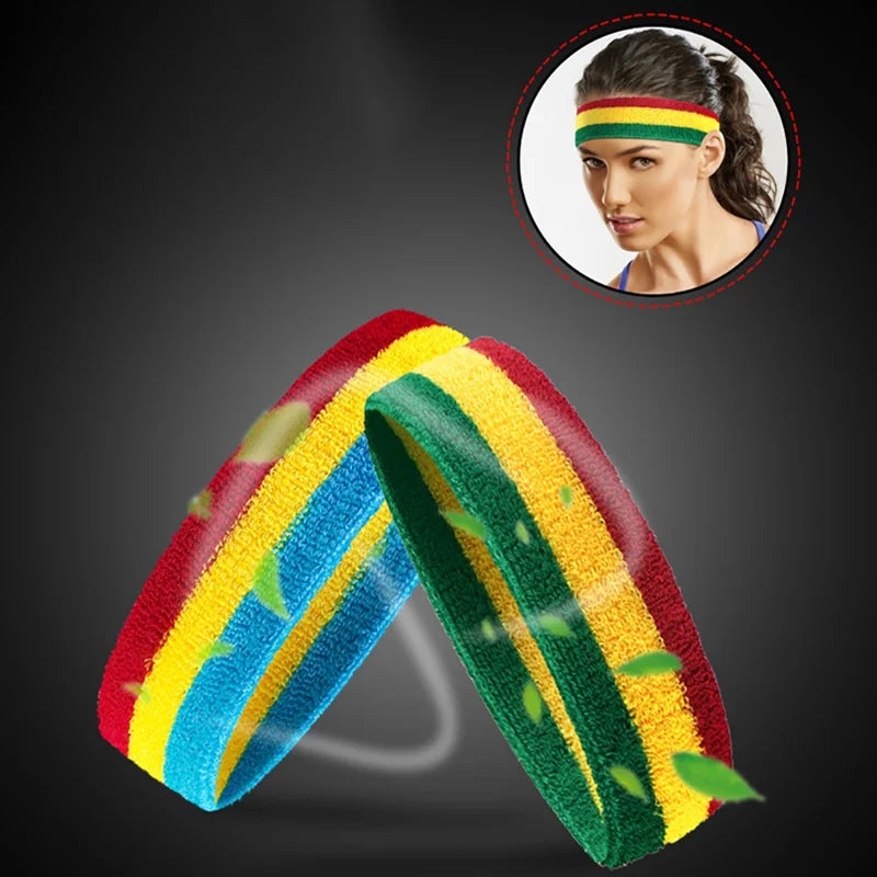 Bandeau Sport Absorbant Unisexe – Élastique & Respirant | Running, Yoga, Cyclisme & Fitness | Serre-Tête Anti-Transpiration Homme & Femme