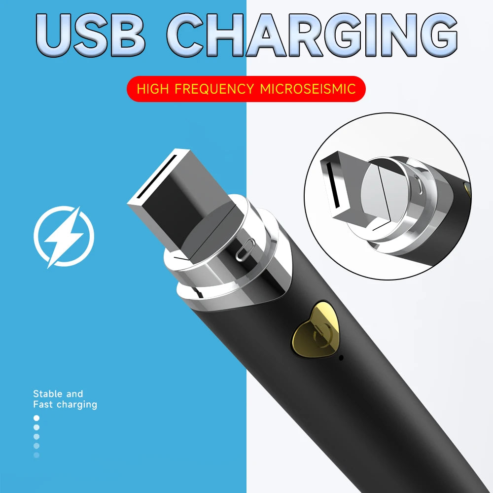 Masseur Vibrant USB Rechargeable – Stimulateur Puissant Multifonction Charge Sans Fil | Appareil Massage Bien-être Femme