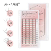 Extensions Cils Individuels ANNAFRIS Korean PBT 8-25mm – Matte Naturel Faux Vison | Fournitures Lashes Professionnel