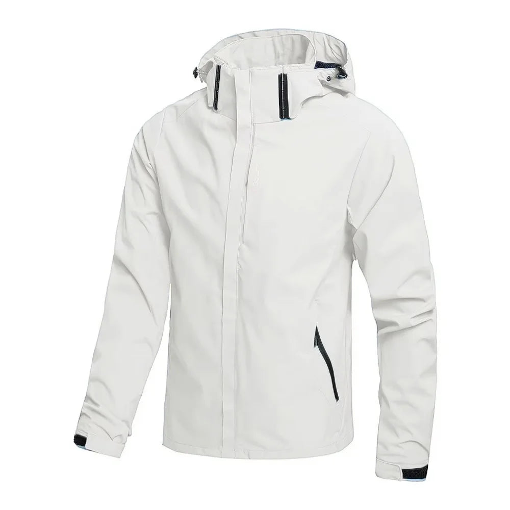 Veste Imperméable Homme Légère Capuche Outdoor Randonnée Coupe-Vent Anti-Pluie Escalade Trekking – Imperméable Sport Nature | Mode Homme Outdoor Premium