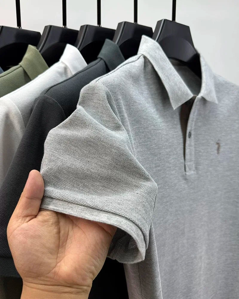 Polo Homme 100% Coton Manches Courtes Broderie Poney Élégant Golf Casual Été – Style Designer Premium | Mode Homme Luxe