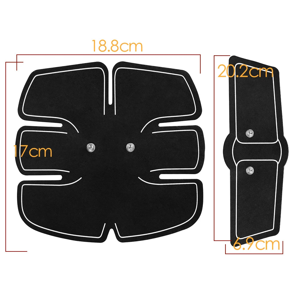 EMS ABS Stimulator Hip Trainer Abdominal Exercise Fitness Body Slimming Massager Stickers Weight Loss Massager Muscle Stimulator