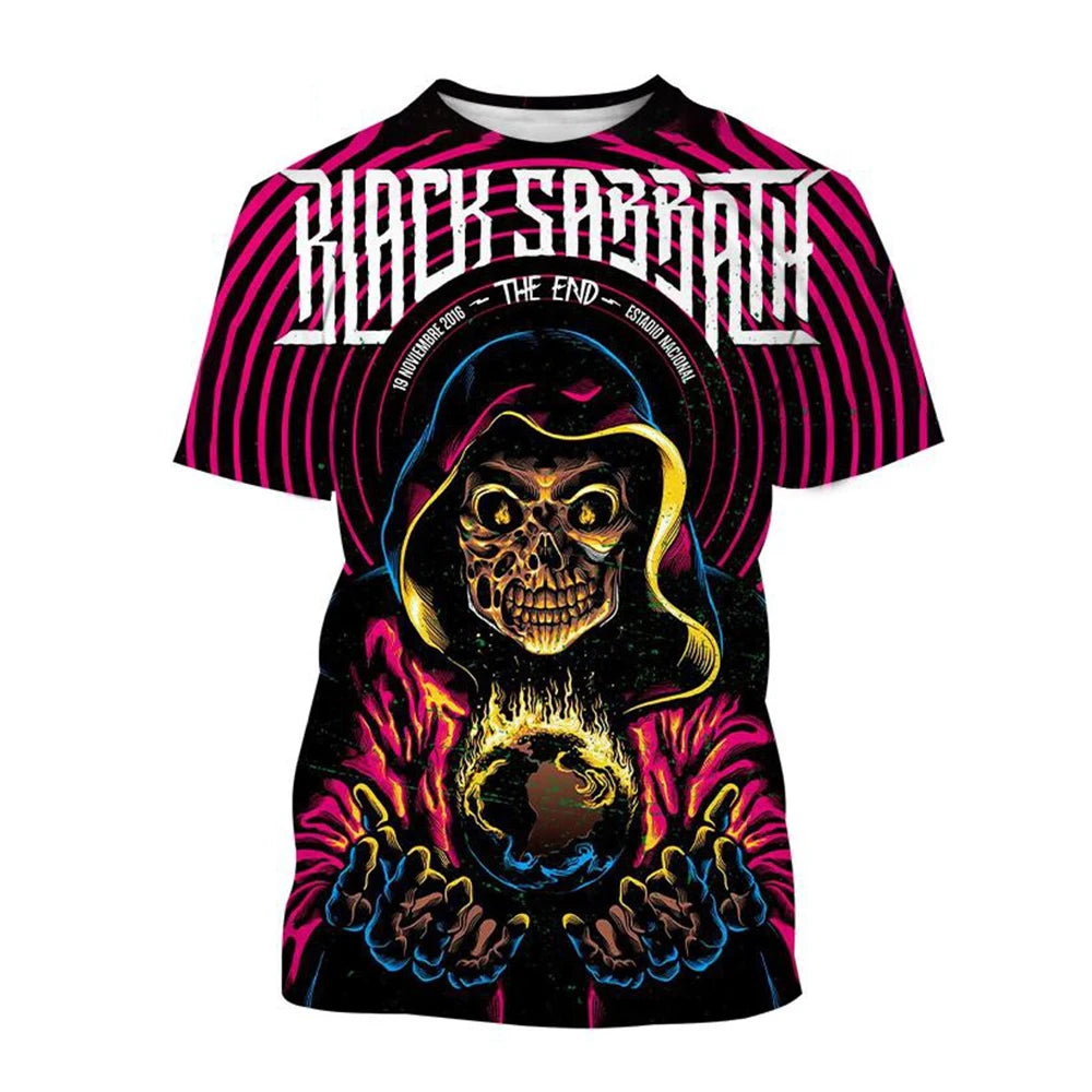 T-Shirt Unisexe Imprimé 3D Tendance Été – Col Rond Manches Courtes Casual Confortable Cool | Streetwear Homme & Femme