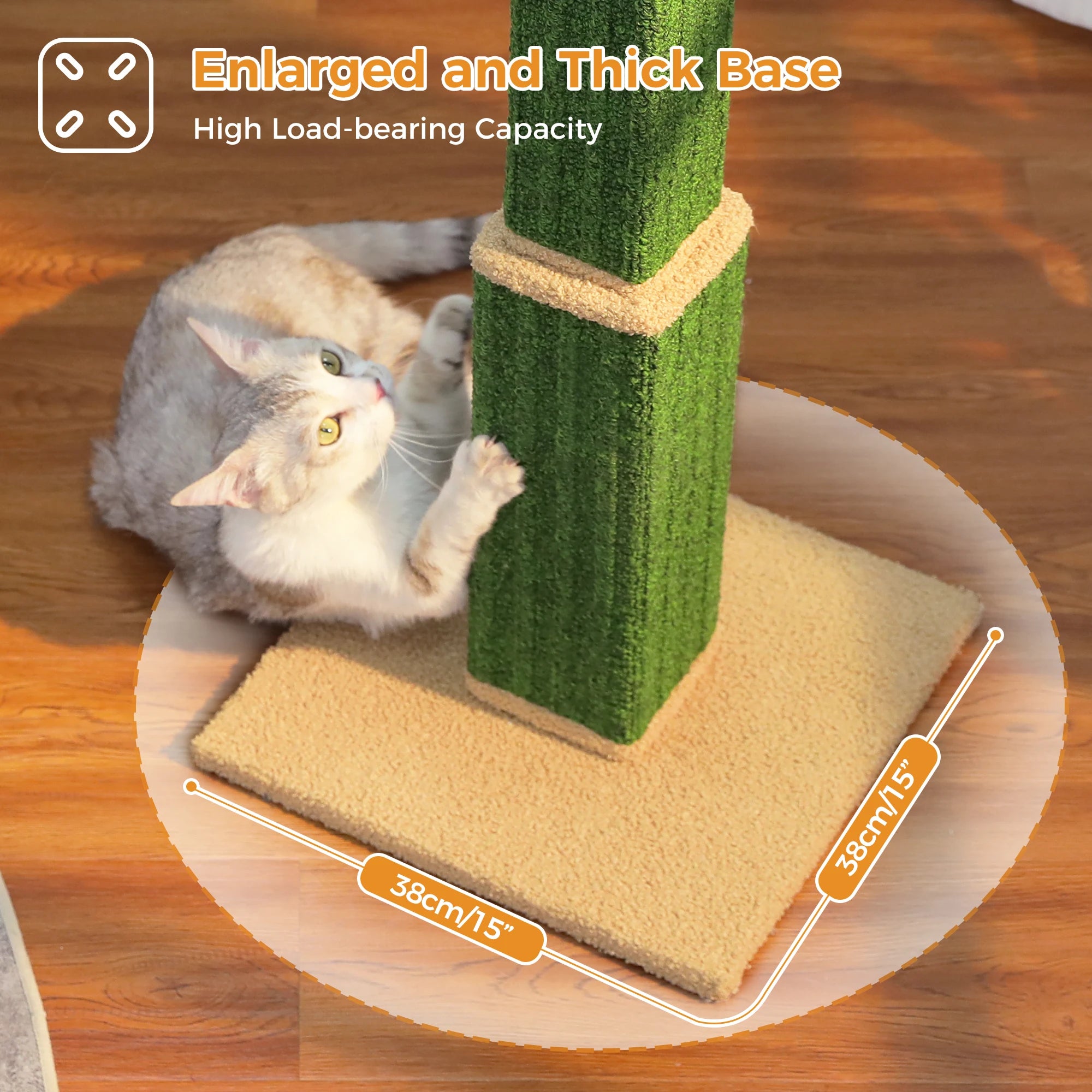 Grand Griffoir Chat Sisal Tressé – Balle Suspendue, Haute Colonne, Jouet & Grattoir pour Chats d'Intérieur Adultes