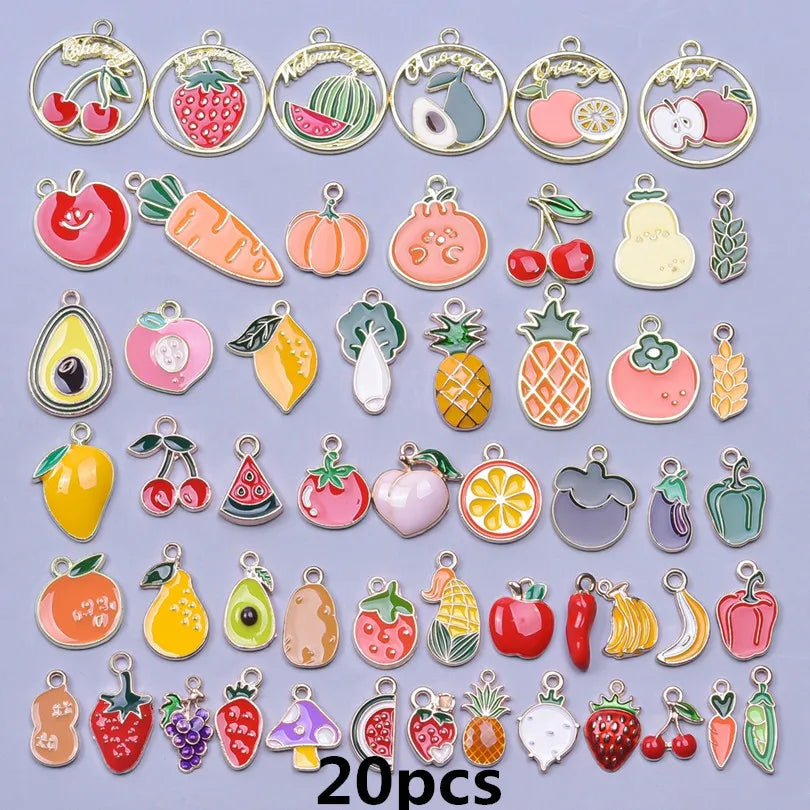 Pendentifs Émail & Breloques Fleurs Mix DIY – Matériaux Bijoux Fait Main en Vrac | Lot Assortiment Bracelet & Collier | Idéal Créatrices & Revendeuses