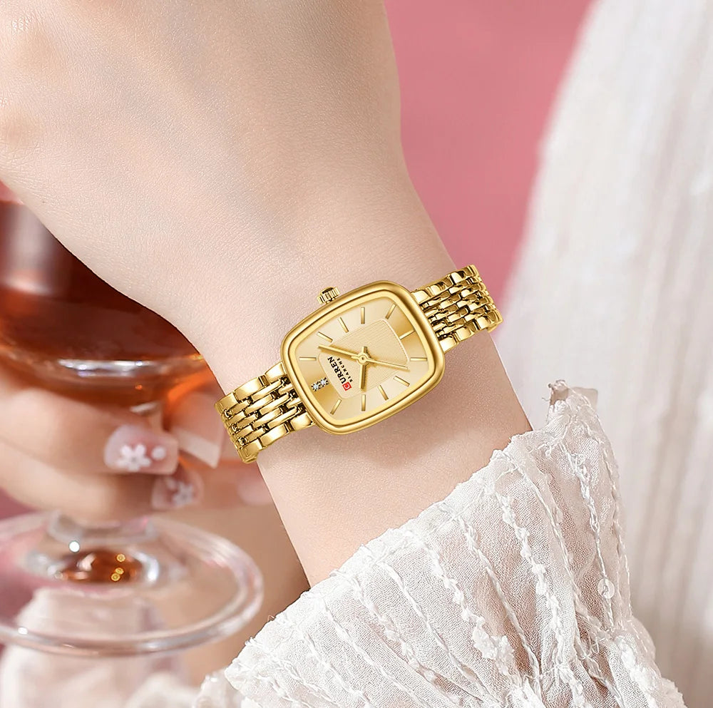 Montre Femme CURREN Dress Fashion Quartz – Bracelet Acier Simple Élégante Intemporelle
