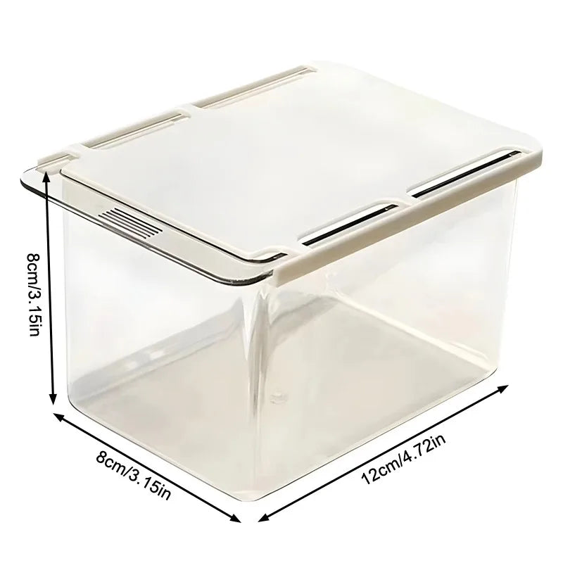 Boîte Rangement Cotons-Tiges Tiroir Transparent – Distributeur Salle de Bain | Sous Miroir