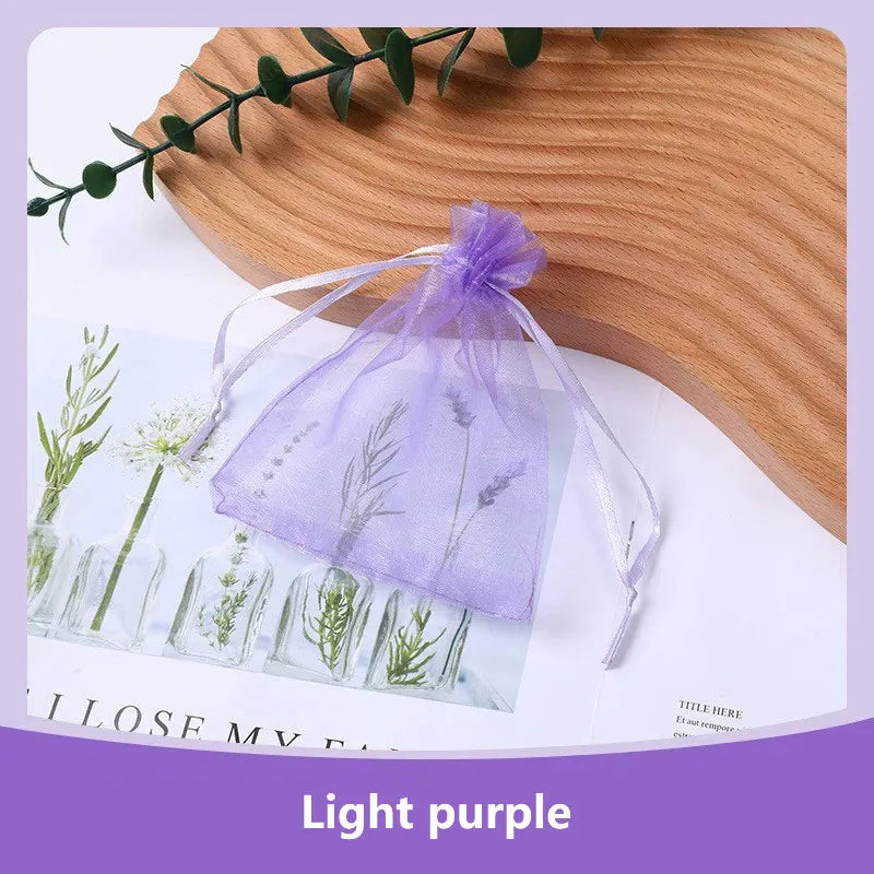 Sachets Organza Lot 100 pcs – Pochettes Bijoux Mariage & Fête | 4 Tailles au Choix 7x9 9x12 10x15 13x18cm | Emballage Cadeau & Décoration Premium