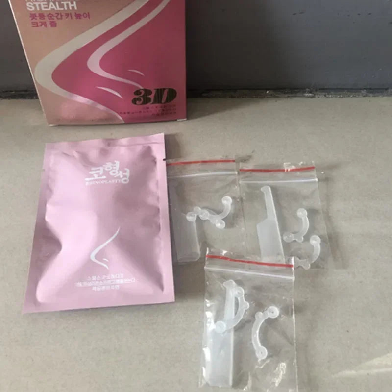Clip Rehausseur de Nez 3D Invisible – Rhinoplastie Sans Chirurgie | Redresse & Affine le Nez | Outil Beauté Indolore