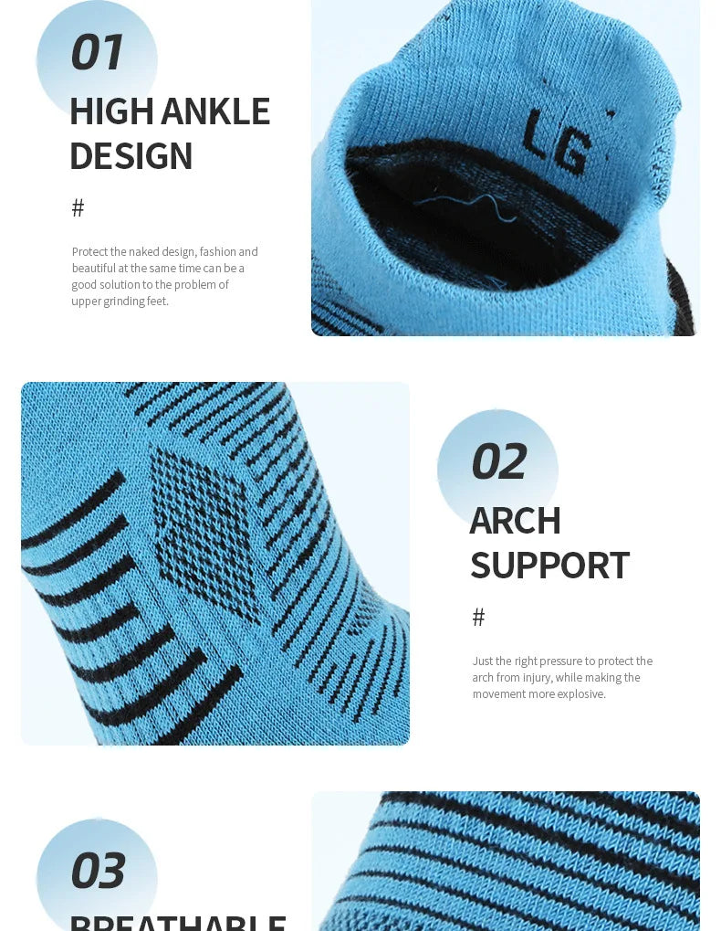 Coolmax Sport Zehensocken Herren – Atmungsaktives, feuchtigkeitsableitendes Mesh | Laufen, Wandern & Radfahren | Paar
