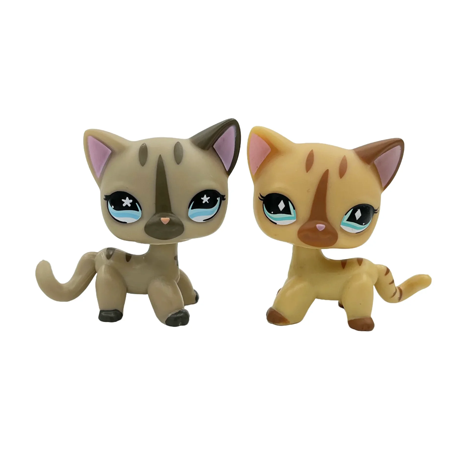 Lot 2 Figurines Animaux Rares LPS – Chat Mignon & Chien Tête Ballante Teckel Colley Cocker Danois | Jouet Collectionnable Enfants