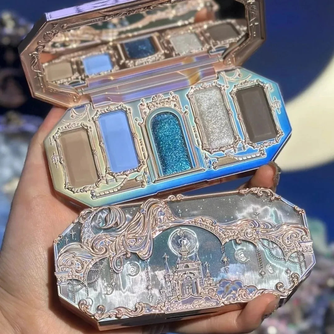 Palette Fards à Paupières Flower Knows Swan Ballet – 6 Teintes Mat, Shimmer & Nacré | Glitter