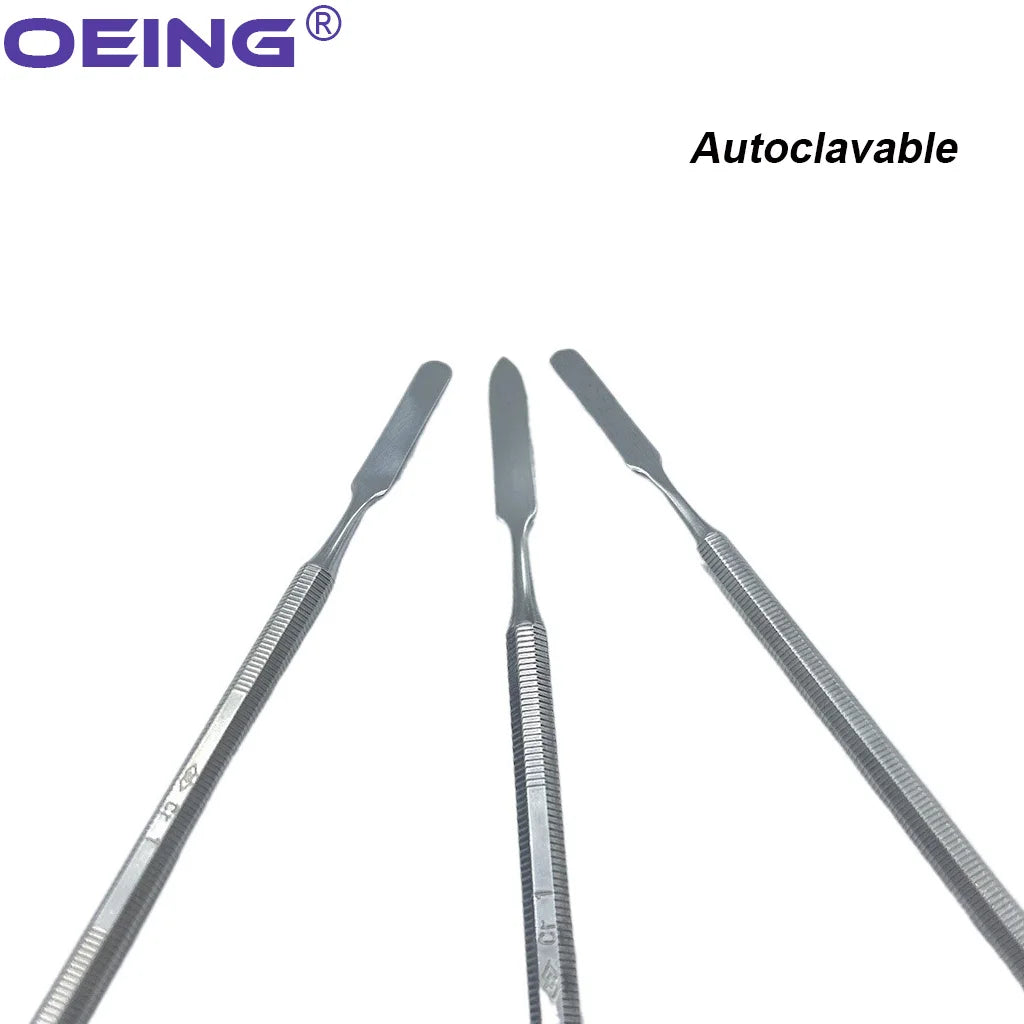 Spatules Mélange Inox Double Embout – Lot 3 Pcs | Nail Art, Maquillage & Dentaire