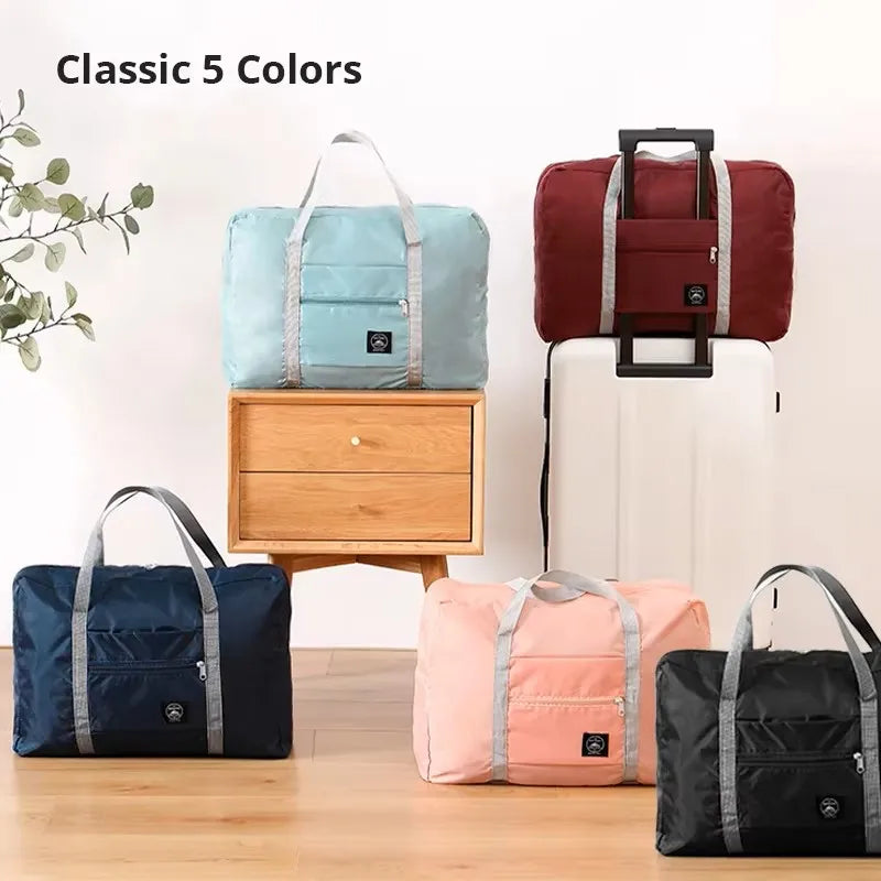 Sac de Voyage Pliable Grande Capacité – Bagage Cabine Vêtements Déménagement Pique-Nique Multifonction
