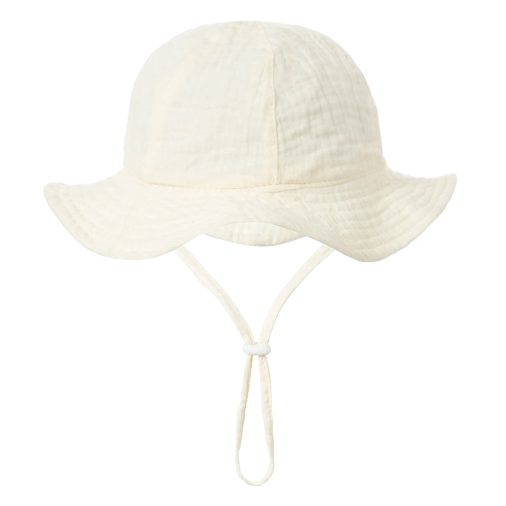 Bob Bébé Coton Imprimé Anti-UV Unisexe – Chapeau Panama Plage Pêche Outdoor Garçon Fille 3-12 Mois