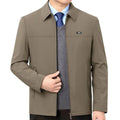 Blazer Homme Luxe Business Casual Zippé Uni Qualité Premium Bureau Manteau Printemps Automne Grande Taille 3XL – Veste Élégante Mode | Mode Homme Premium