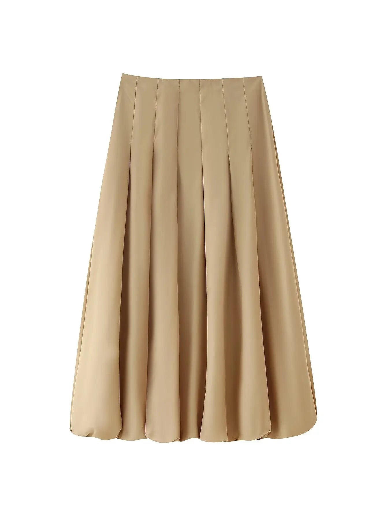 2-teiliges Damen-Set – kurze Jacke mit Reißverschluss & plissierter Rock mit Blumenmuster und hoher Taille | Herbst