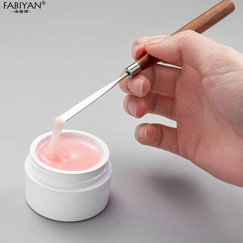 Spatule Inox Nail Art – Tige Mélangeuse Crème & Fond de Teint | Outil Mélange Maquillage & Accessoires