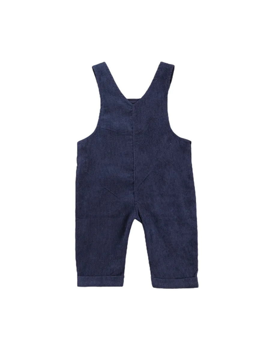 Salopette Bébé Unisexe Bretelles Boutons Couleur Unie – Combinaison Toddler Garçon Fille 0-24 Mois