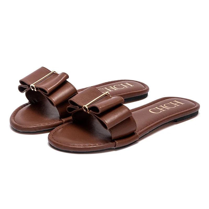 Mules PU Rouge Luxe Plate Femme 2025 – Chaussures Qualité Premium Nouvelle Collection