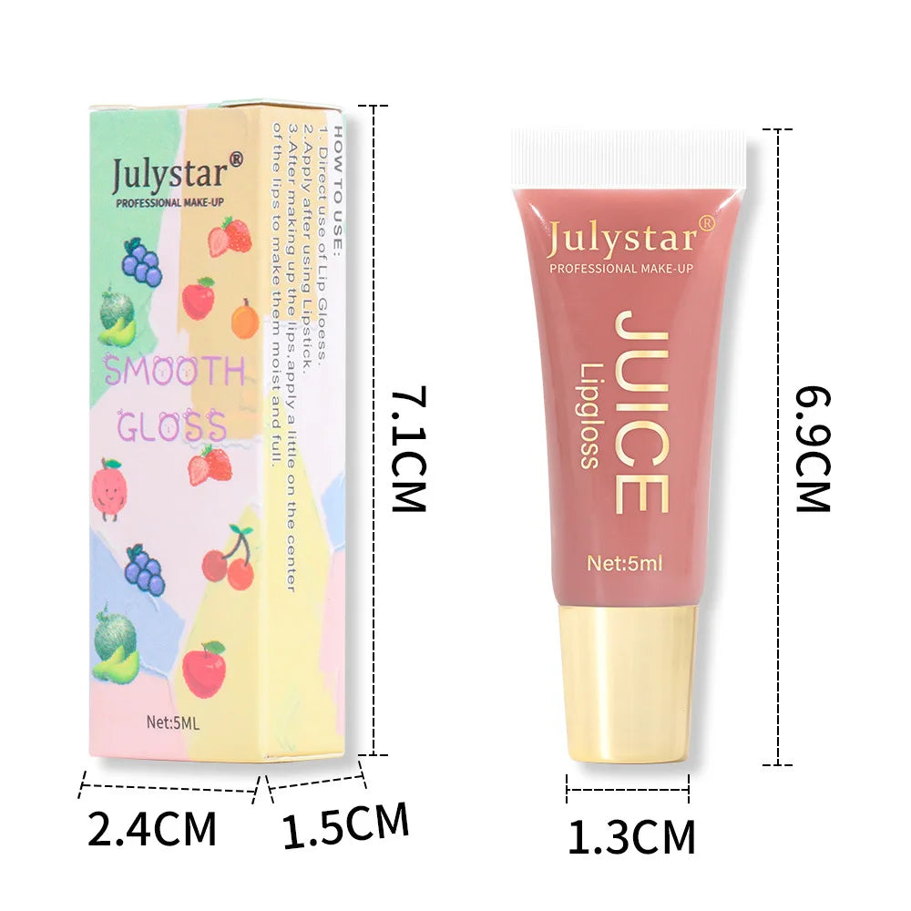 Gloss Lip Oil Nude Brun Repulpant – Hydratant Fruit Transparent | Lèvres Douces & Brillantes