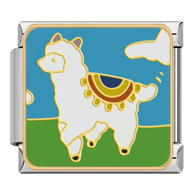 Charm Animaux Mignon pour Bracelet Italien Acier Inoxydable 9mm