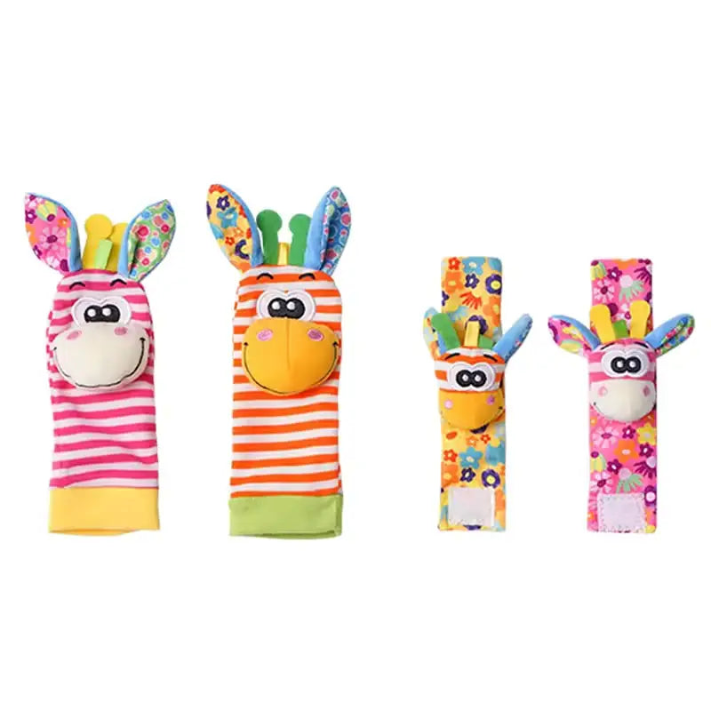 Baby-Rassel- und Socken-Set – Entdeckungsspielzeug für Neugeborene 0-12 Monate, Baby-Geschenk zur Geburt