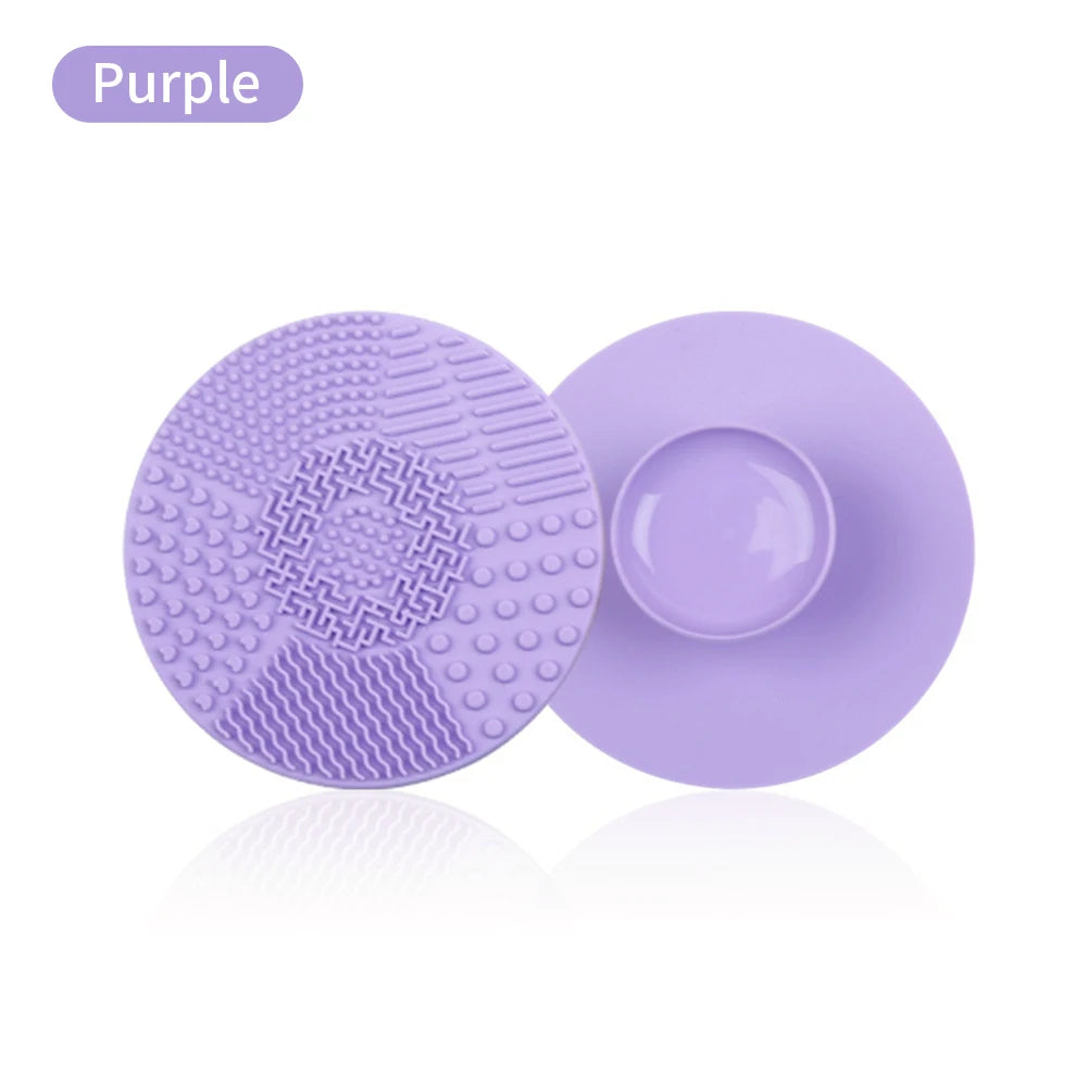 Tapis Nettoyant Pinceaux Maquillage Silicone – Outil Nettoyage Professionnel Fard & Fond de Teint | Mat Cosmétique