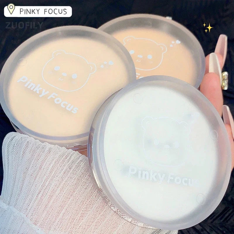 Poudre Compacte Visage avec Puff – Fond de Teint Lisse Correcteur Pores | Illuminateur Blanchissant Cosmétique