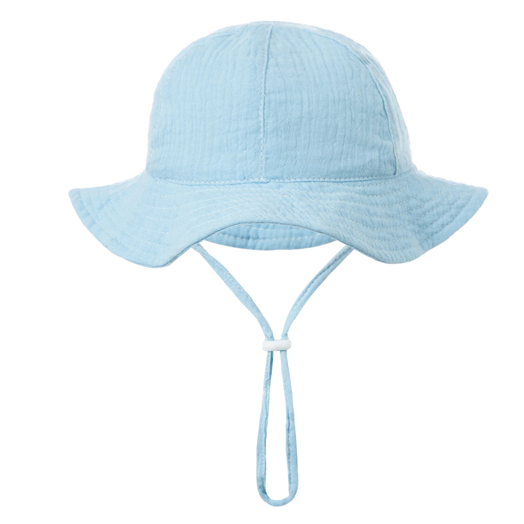 Bob Bébé Coton Imprimé Anti-UV Unisexe – Chapeau Panama Plage Pêche Outdoor Garçon Fille 3-12 Mois