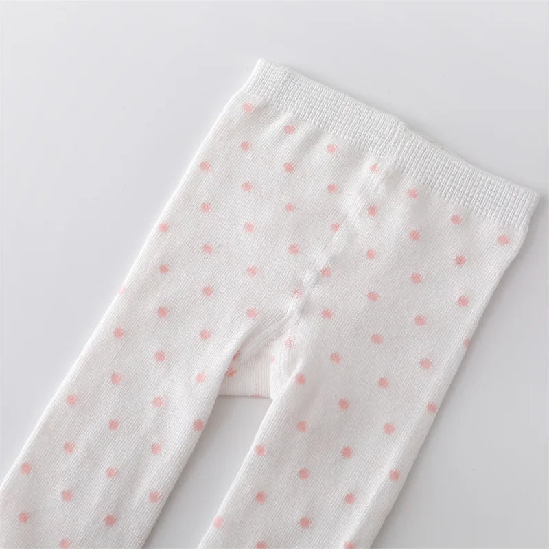 Collants Bébé Fille Coton Tricoté Imprimé – Bas Nourrisson Toddler Casual Printemps 0-12 Mois