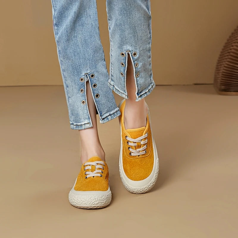 AIYUQI Ballerines Bout Carré Grande Taille 2026 – Flat Casual Sneakers Femme Élégantes