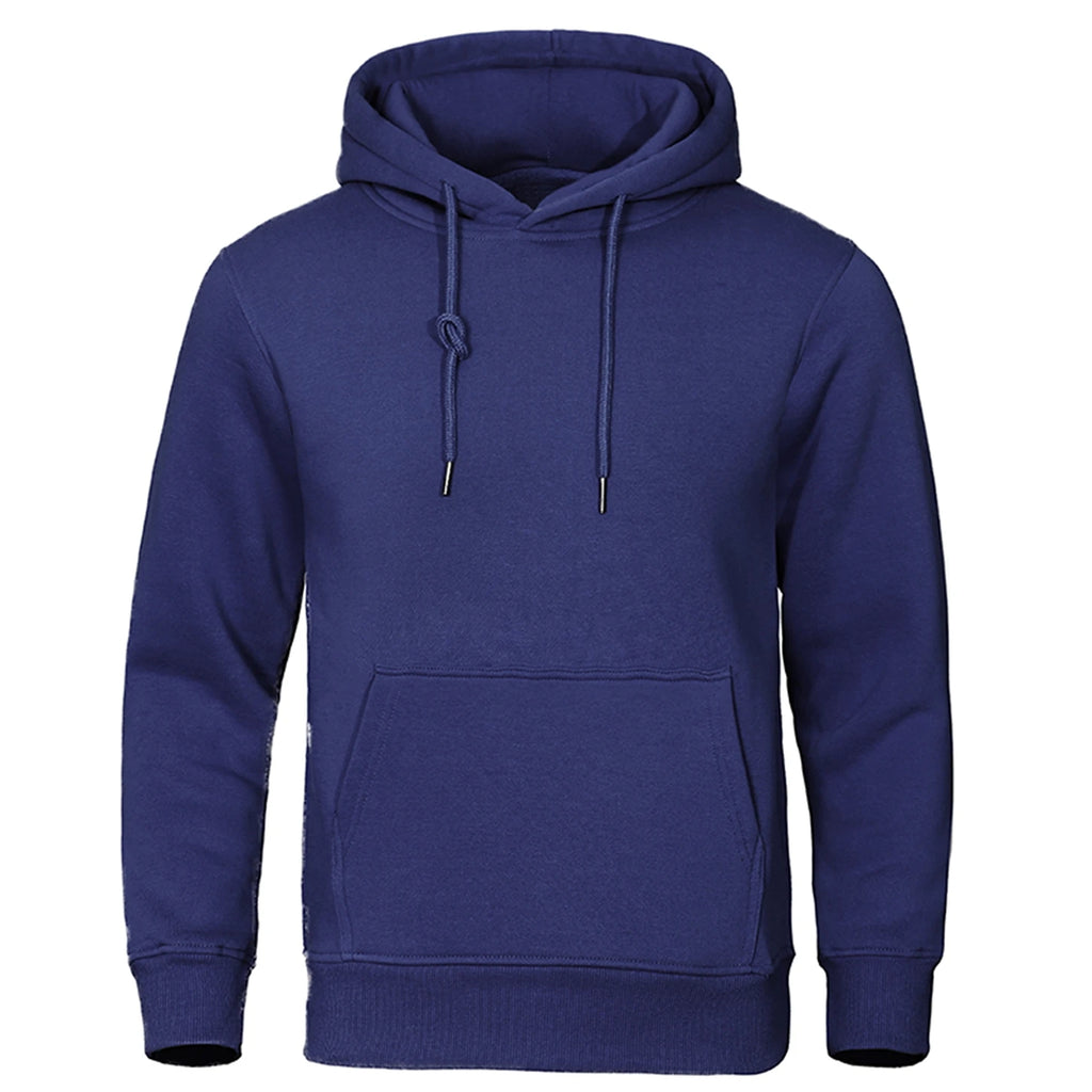 Sweat Homme Polaire Couleur Unie – Pullover Chaud Casual Streetwear Sport École Automne Hiver | Mode Homme Premium