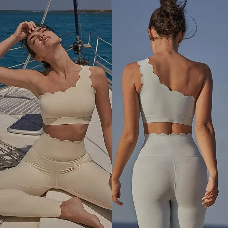 Ensemble Yoga Femme Crop Top Dos Nu & Legging – Respirant, Sexy & Anti-Transpiration | Gym, Fitness & Sport Été