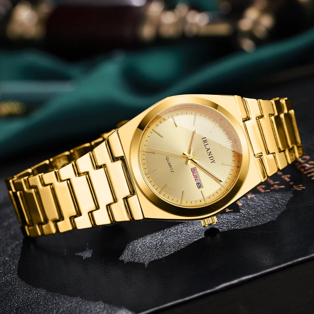 Montre Homme Luxe Business Quartz Calendrier – Élégante Fashion Casual