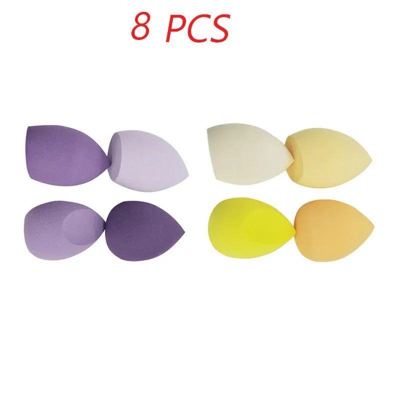 Lot 4 Éponges Maquillage Blender Puff – Fond de Teint, Poudre & Correcteur | Application Douce & Uniforme | Accessoire Beauté