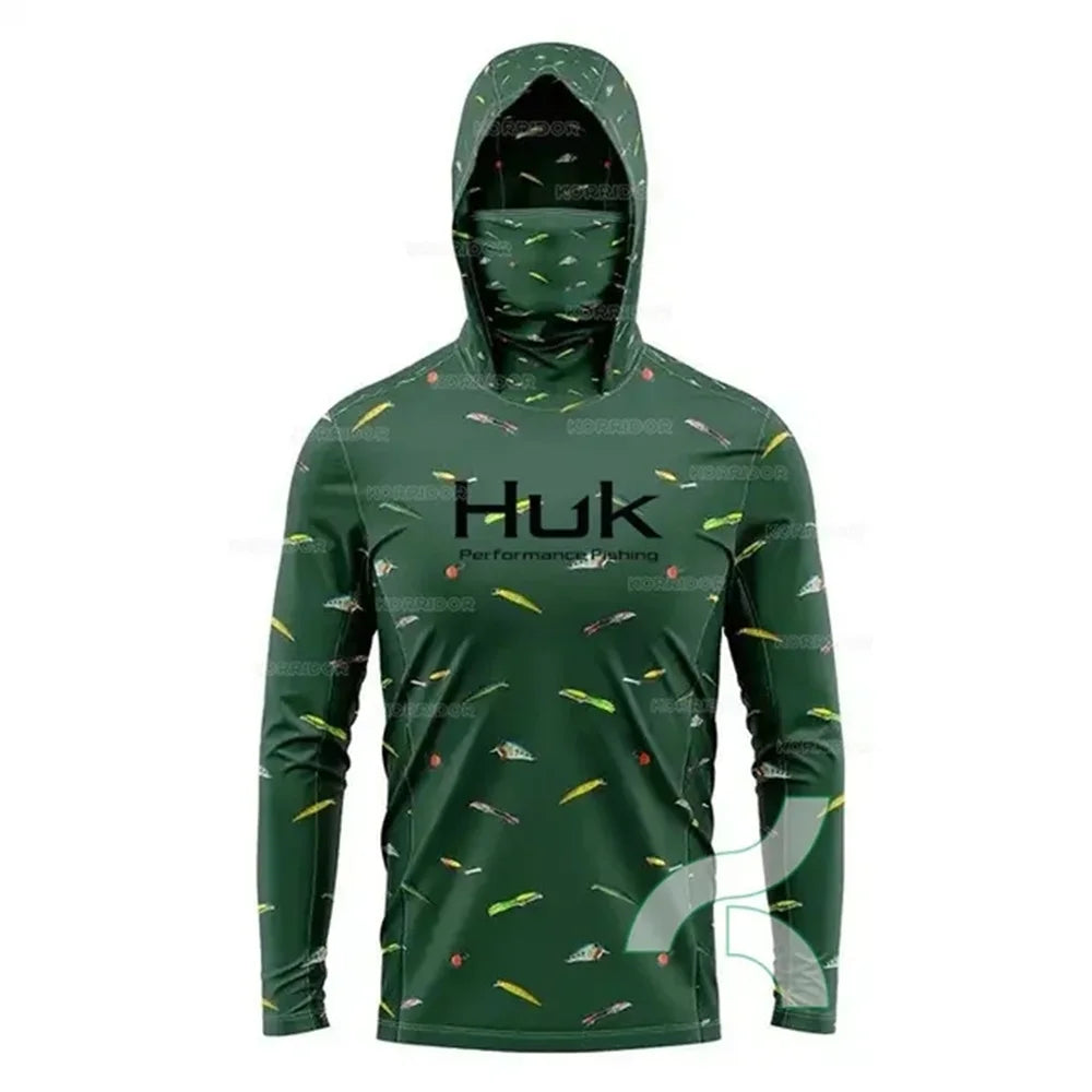 HUK Performance Fischerhemd Langarm – UV-Schutz, Kapuze & schnelltrocknend