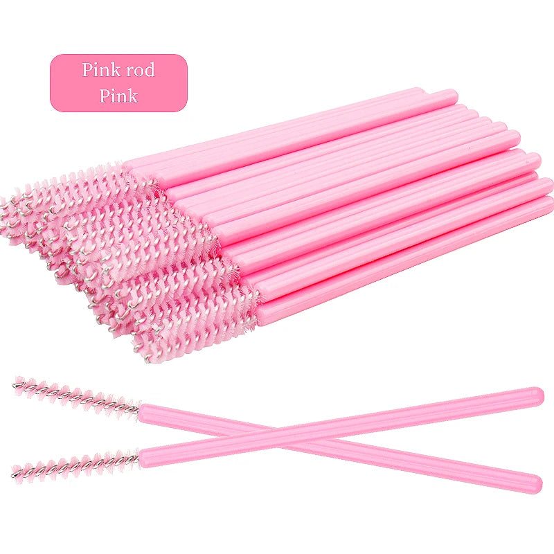 Brosses Crystal Cils & Sourcils Jetables – Lot 50 Pcs | Peigne Mascara & Extension