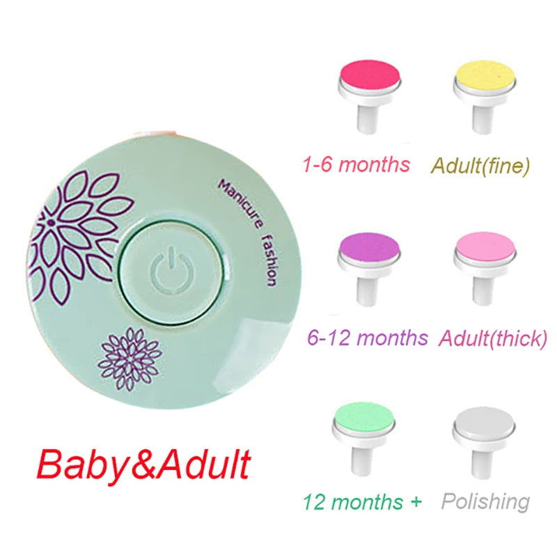 Lime à Ongles Électrique Bébé – Kit Coupe-Ongles Sécurisé Nouveau-Né Enfant Puériculture