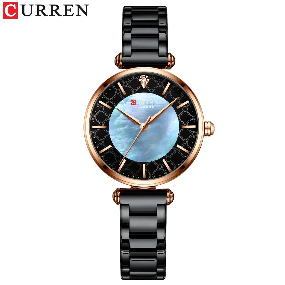 Montre Femme CURREN Luxe Quartz Japonais – Acier Inoxydable Étanche Élégante Fashion