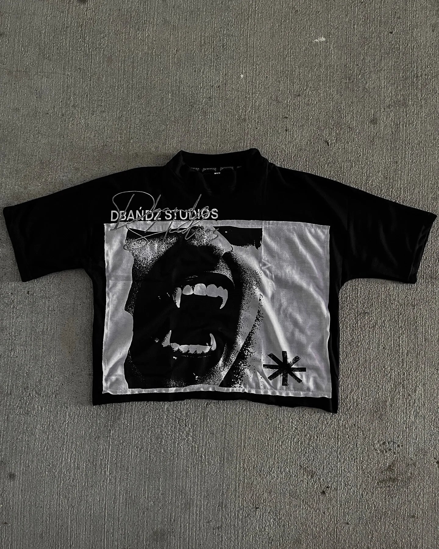 T-Shirt Oversize Unisexe Imprimé Aesthetic Y2K Gothic Gris – Manches Courtes Hip Hop Casual | Été