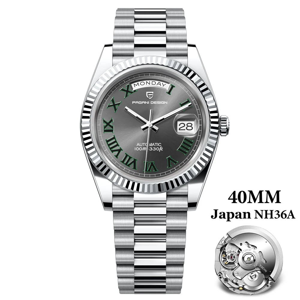 Montre Homme PAGANI DESIGN DD40 Or Rose Automatique 2026 – Saphir AR Date Luxe