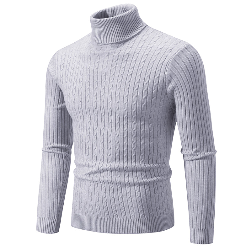 Herren Rollkragenpullover Gestrickt Wolle Warm Winter Uni Casual Outdoor Bequem Weich Elegant Zeitlos – Premium Rollkragenpullover Winter | Premium Herrenmode Winter