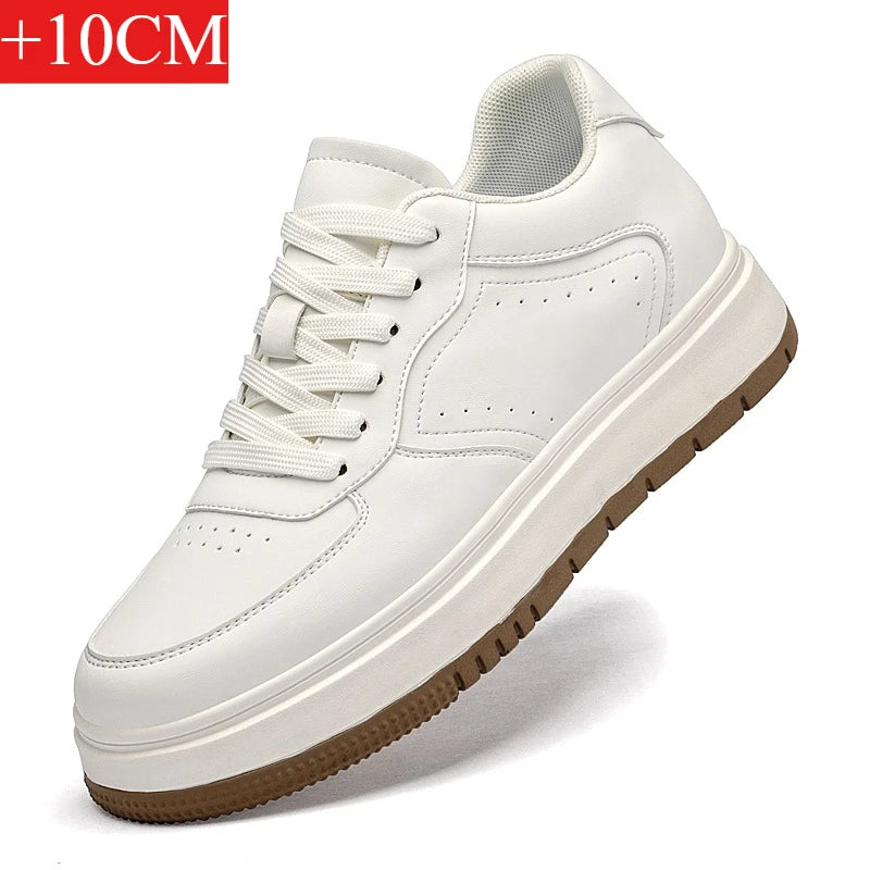Chaussures Rehaussantes Homme 10/8/6CM Invisibles – Sport Blanches Grande Taille 37-44