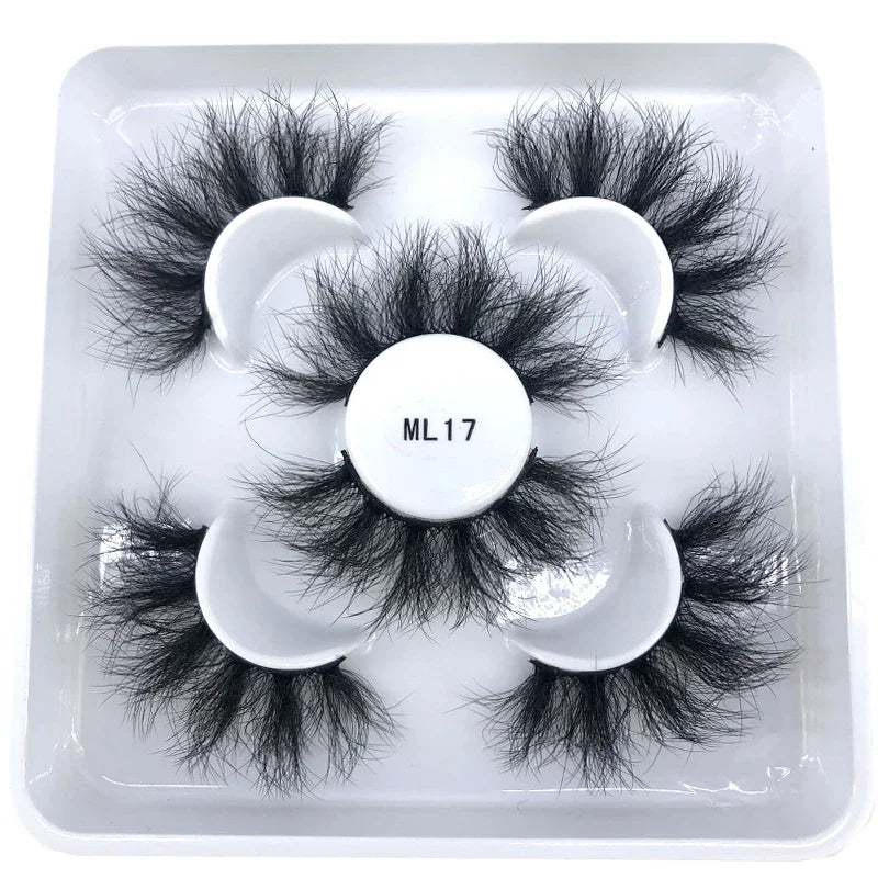 Faux Cils 3D Mink Naturels 2025 – Lot 3 Paires Longues | Extensions Cils Beauté