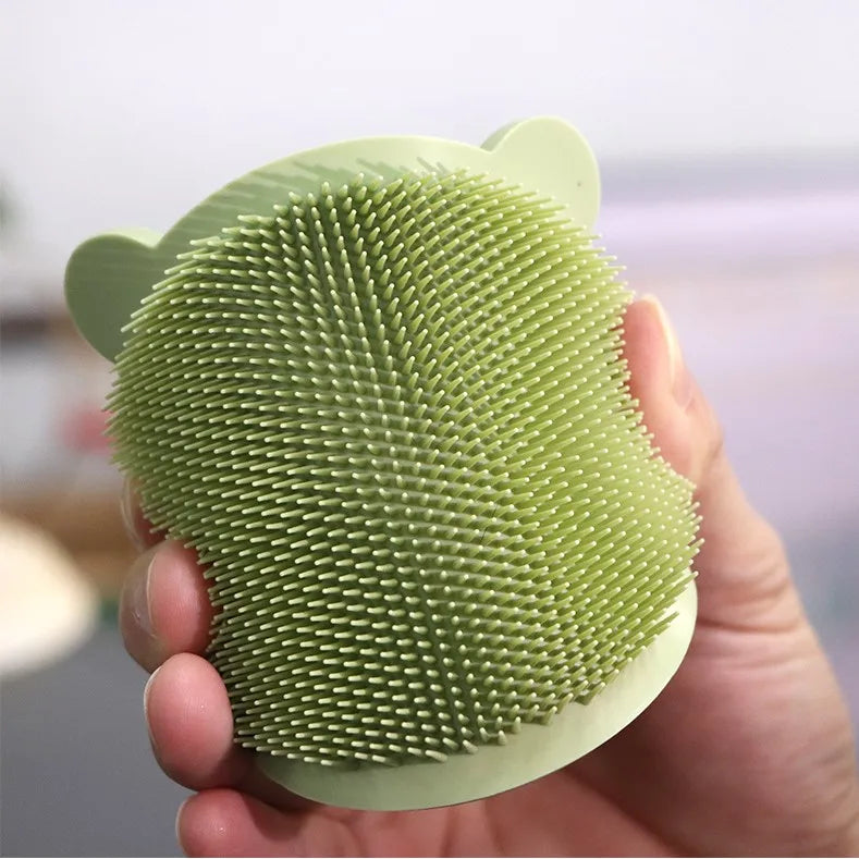 Brosse Shampoing Dinosaure en Silicone - Massage Cuir Chevelu, Anti-Pellicules & Croissance